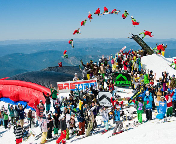 BagJump Pro Session im Kitzsteinhorn Mellow Park
